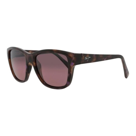 Maui Jim Womens Square/Rectangle Tortoise Tortoise Rose Fashion Designer Eyewear - Picture 1 of 4